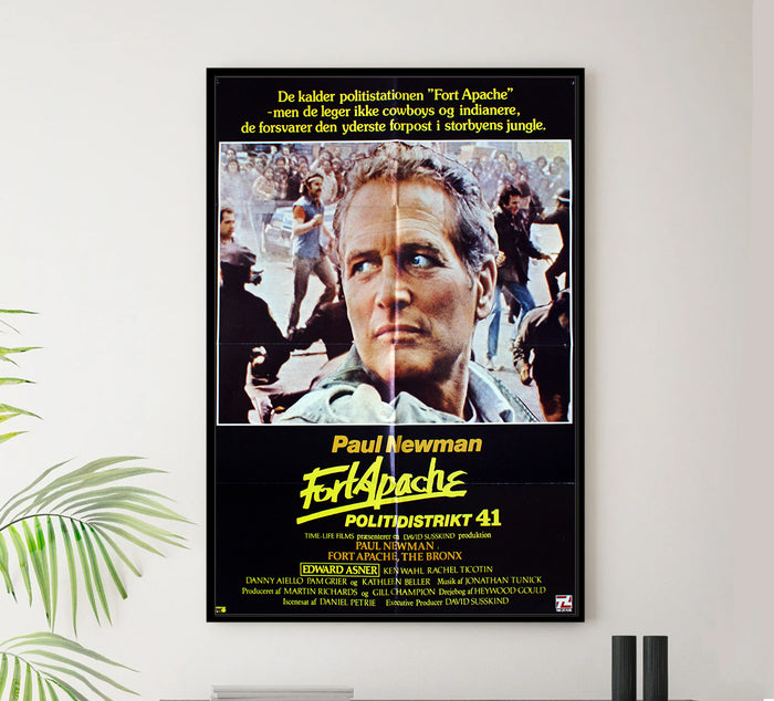 Fort Apache the Bronx 1981 - Paul Newman - Denmark - Classic Movie Poster
