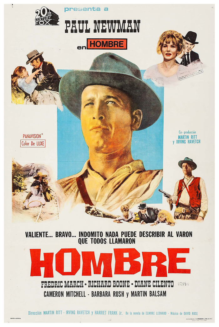 Hombre 1967 - Paul Newman - Argentina - Classic Movie Poster