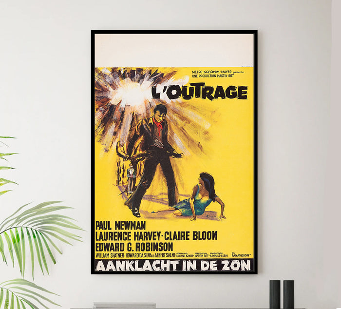 The Outrage 1964 - Paul Newman - Belgium - Classic Movie Poster