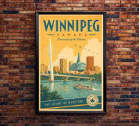 Canada - Winnipeg - Vintage Tourism Travel Poster
