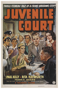 Juvenile Court 1938 - Rita Hayworth - US - Classic Movie Poster