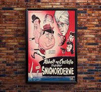 Abbott and Costello Meet the Killer 1949 - Denmark - v1 - Classic Movie Poster