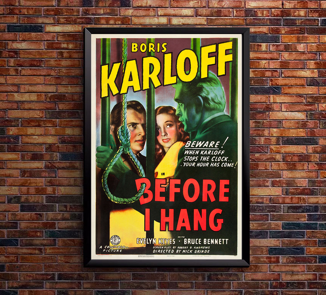 Before I Hang 1940 - US - v1 - Classic Movie Poster