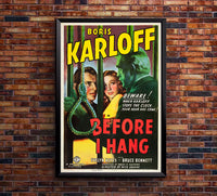 Before I Hang 1940 - US - v1 - Classic Movie Poster