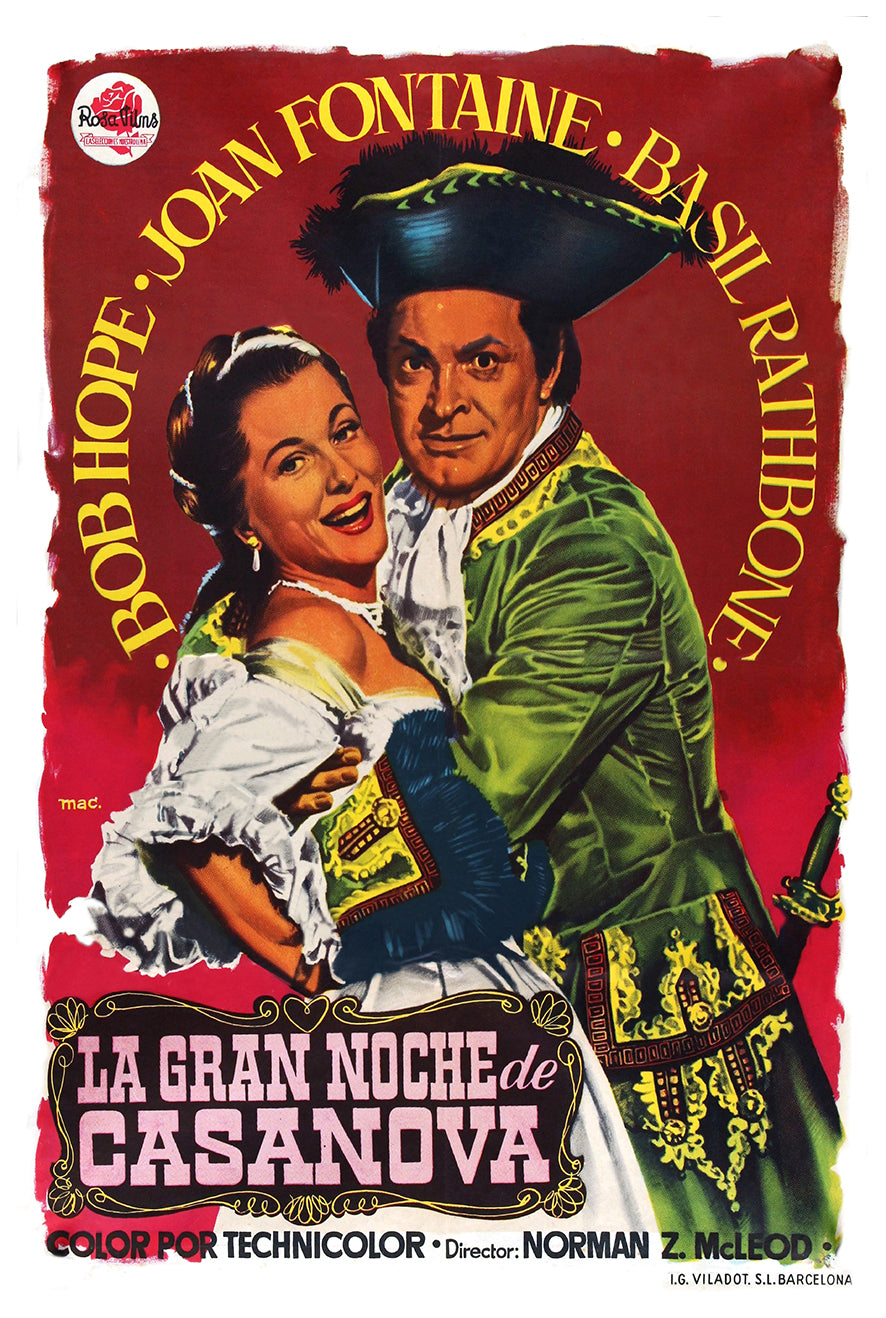 Casanova's Big Night 1954 - Spain - v1 - Classic Movie Poster