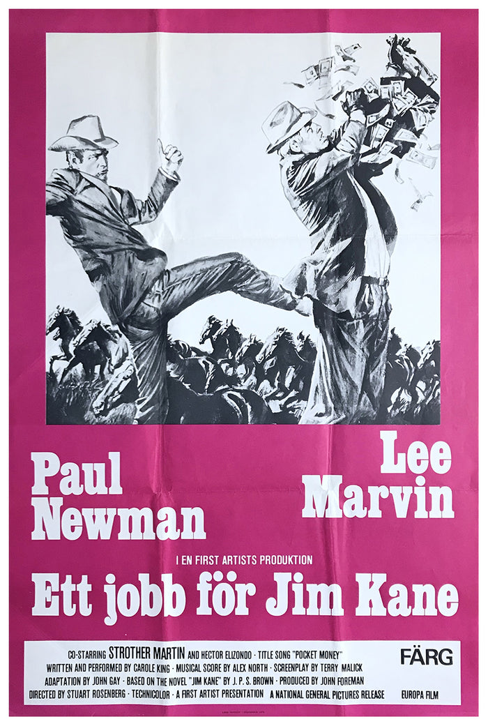 Pocket Money 1972 - Paul Newman - Sweden - Classic Movie Poster