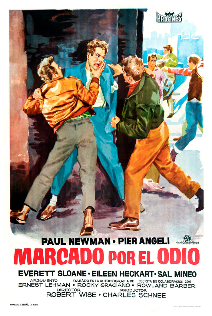 Somebody Up There Likes Me 1956 - Paul Newman - Spain (2) - Classic Movie Poster