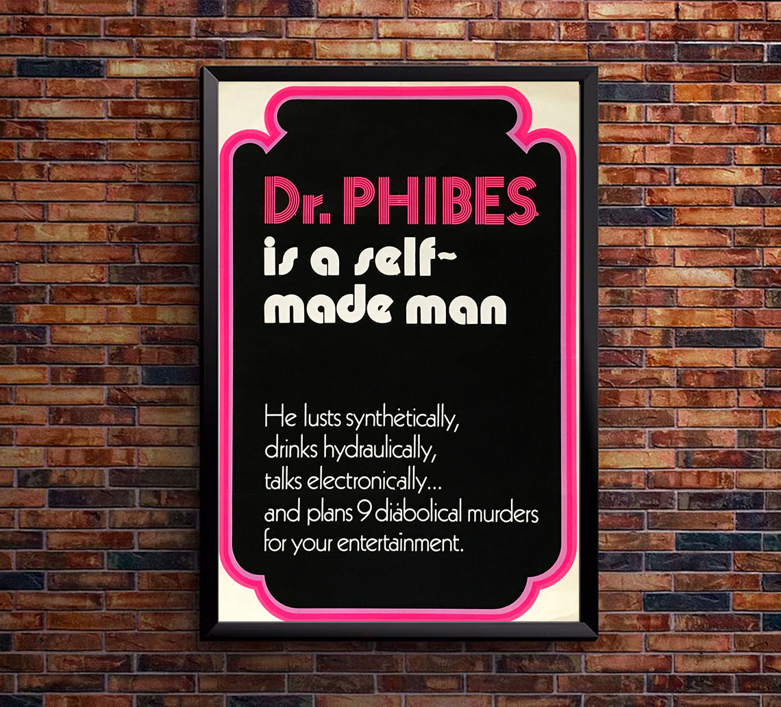 The Abominable Dr. Phibes 1971 - United Kingdom - v3 - Classic Movie Poster