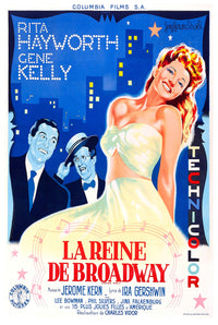 Cover Girl 1944 - Rita Hayworth - France (2) - Classic Movie Poster