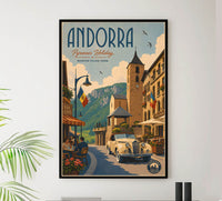 Andorra - Tourism - v1 - Vintage Travel Poster