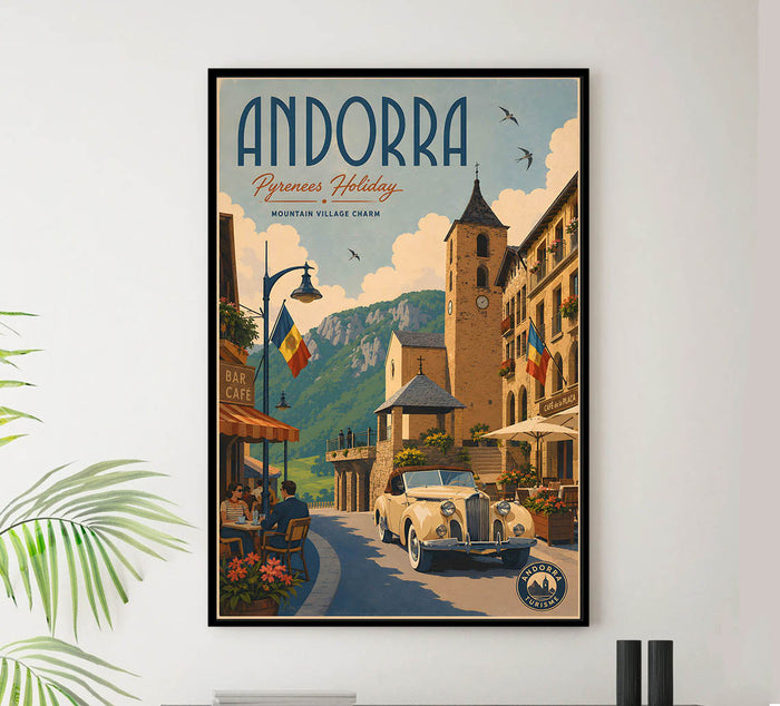 Andorra - Tourism - v1 - Vintage Travel Poster