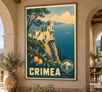Ukraine - Crimea - Vintage Tourism Travel Poster