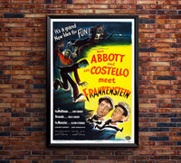 Bud Abbott Lou Costello Meet Frankenstein 1948 - US - v1 - Classic Movie Poster