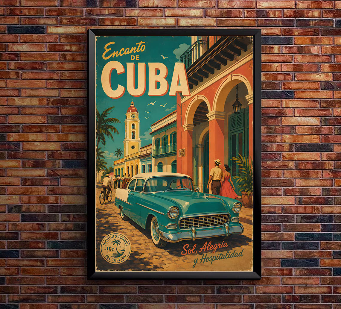 Cuba - Tourism - v1 - Vintage Travel Poster
