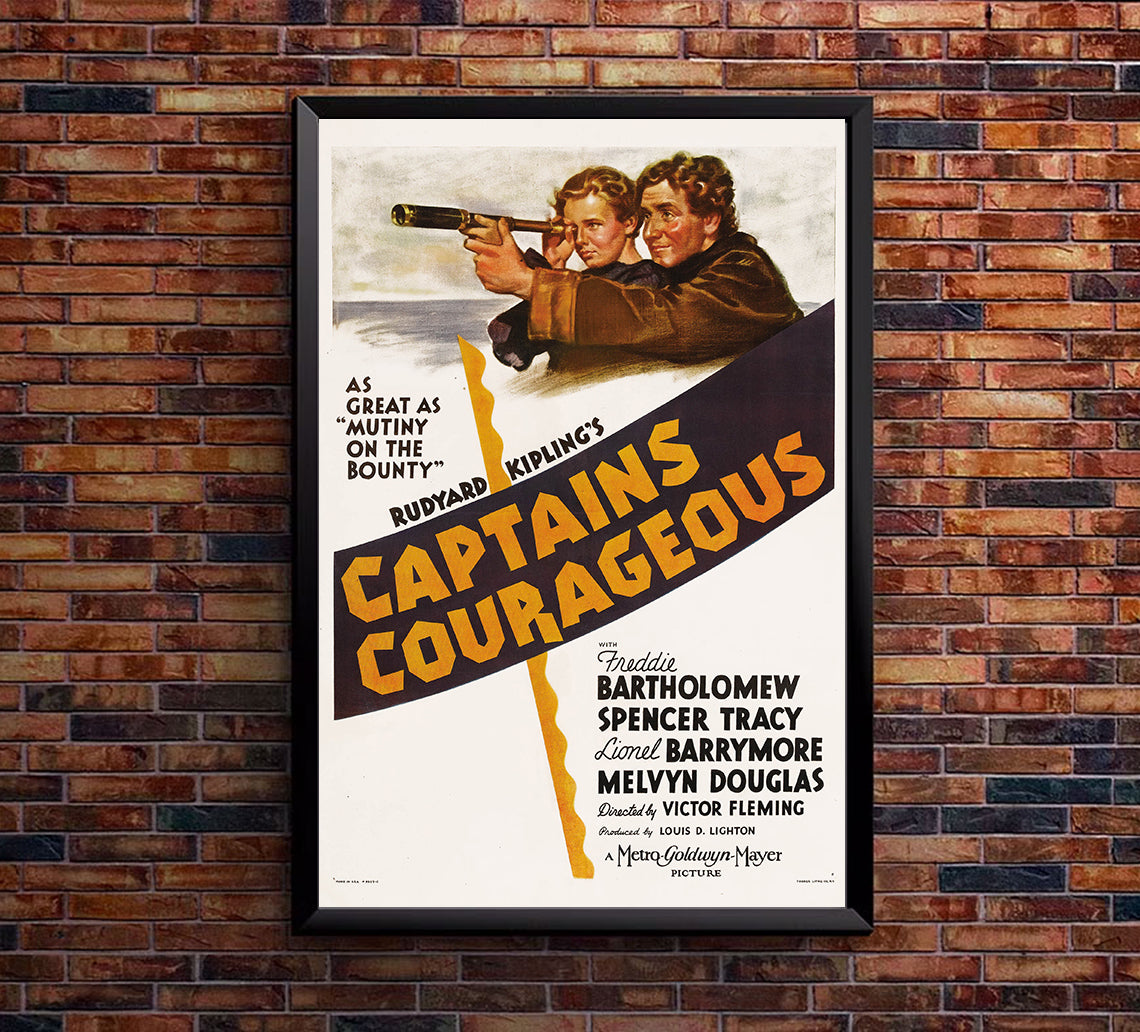 Captains Courageous 1937 - United Kingdom - v1 - Classic Movie Poster