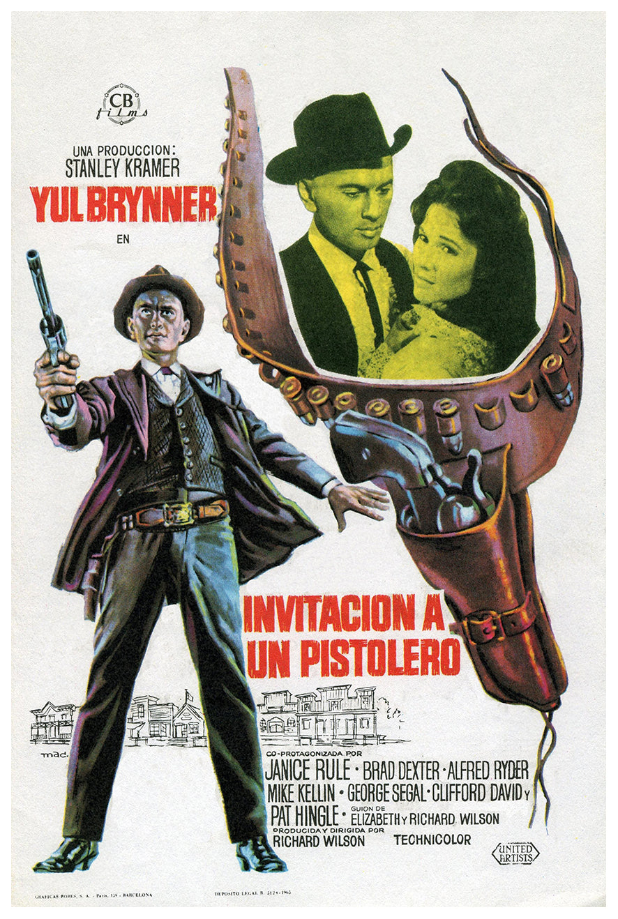 Invitation to a Gunfighter 1964 - Spain - v1 - Classsic Movie Poster