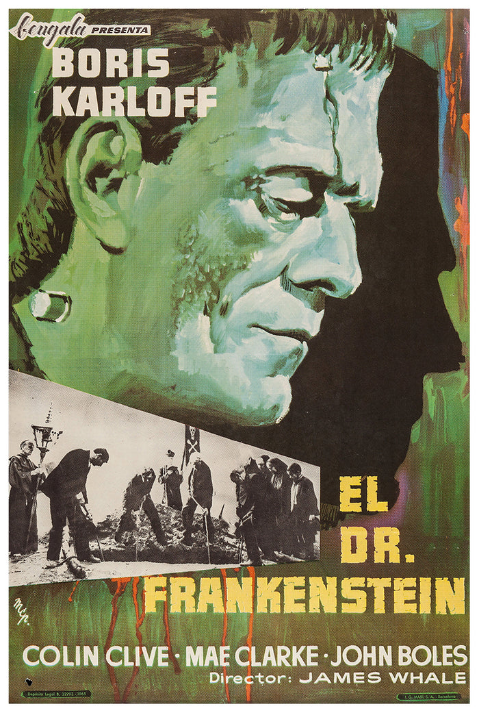 Frankenstein 1931 - Spain - v3 - Classic Movie Poster