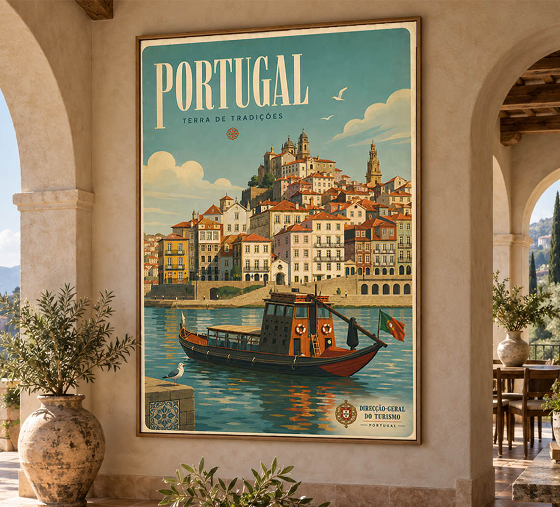 Portugal - Tourism - v1 - Vintage Travel Poster