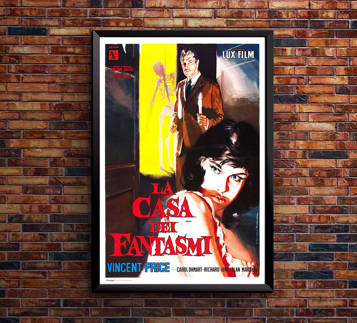 House on Haunted Hill 1959 - Italy - v2 - Classic Movie Poster