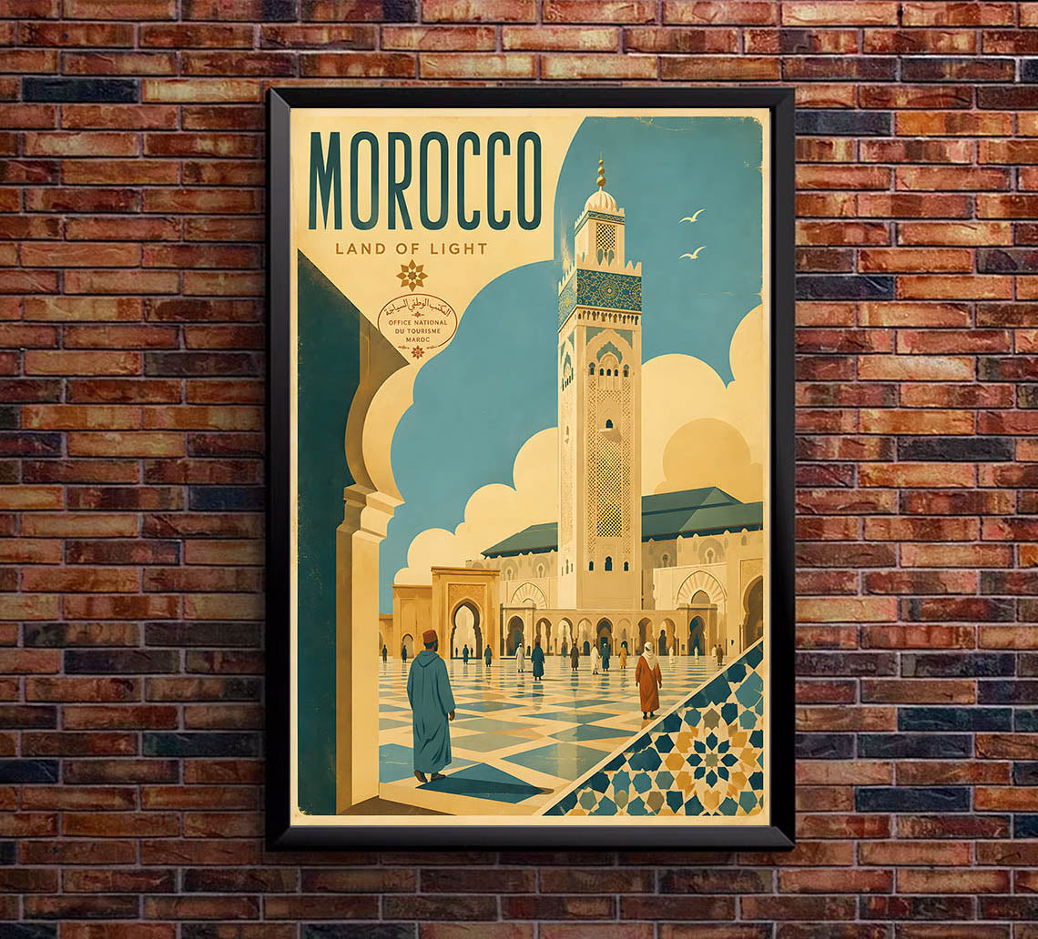 Morocco - Tourism - v1 - Vintage Travel Poster