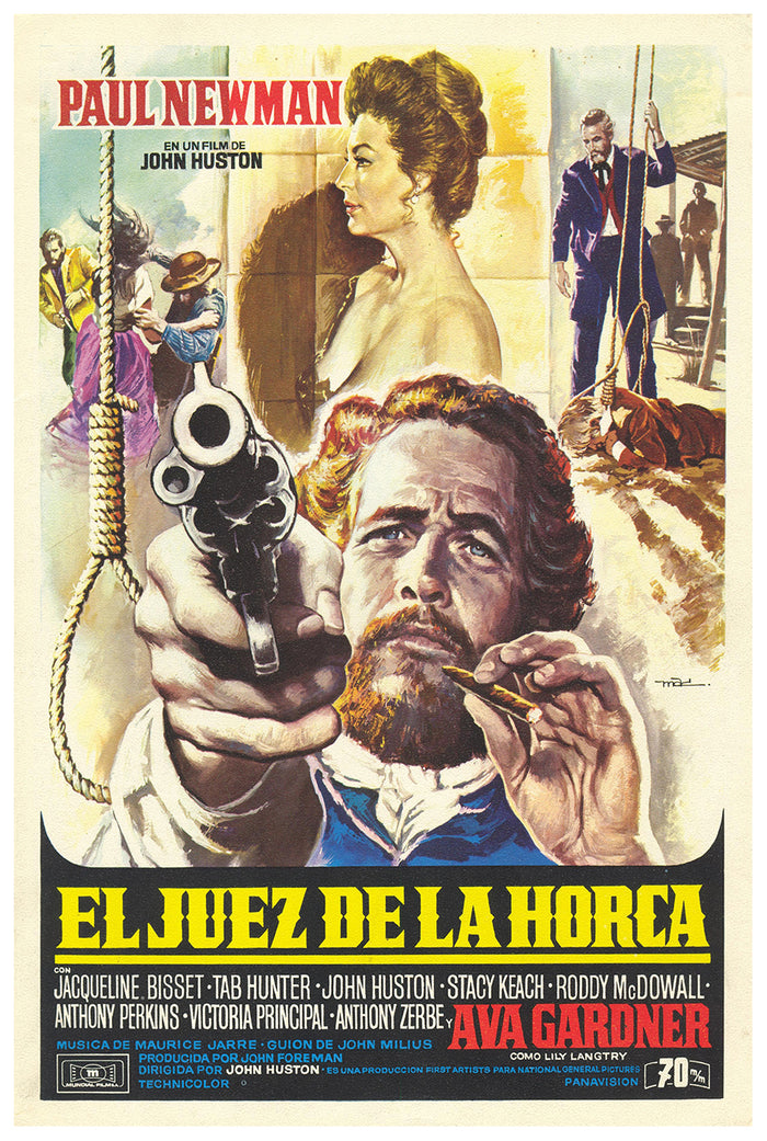 The Life and Times of Judge Roy Bean 1972 - Paul Newman - Spain - Classic Movie Poster