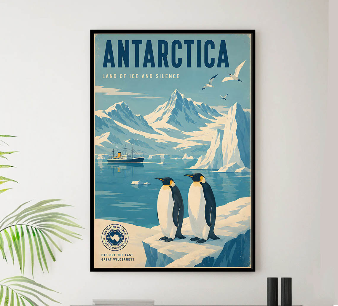 Antarctica - Tourism - v1 - Vintage Travel Poster