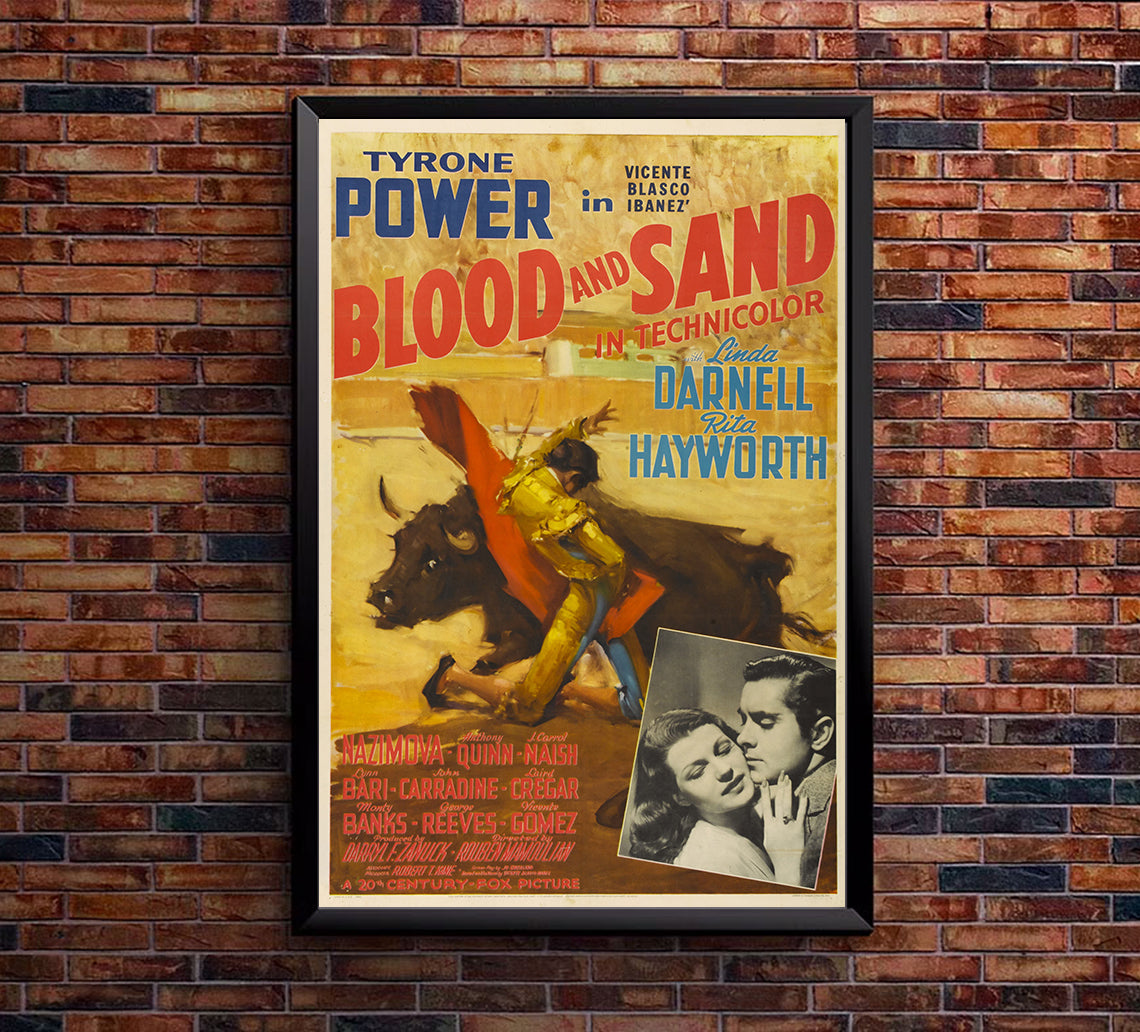 Blood and Sand 1941 - Rita Hayworth - US - Classic Movie Poster