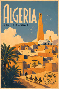 Algeria - Tourism - v1 - Vintage Travel Poster
