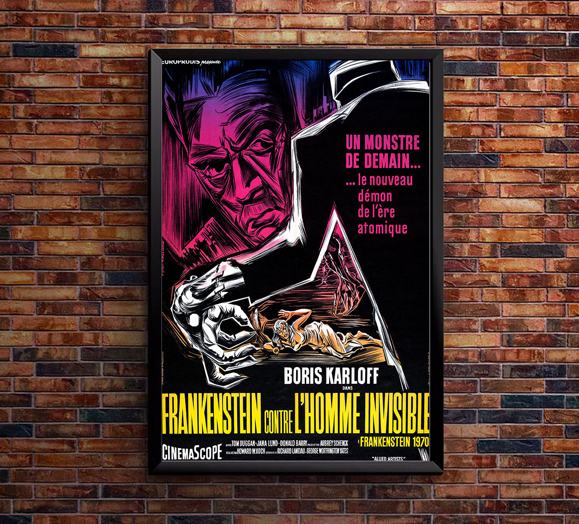 Frankenstein - 1970 1958 - France - v2 - Classic Movie Poster