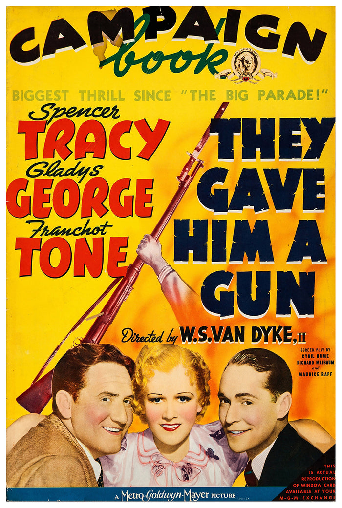They Gave Him a Gun 1937 - US - v2 - Classic Movie Poster