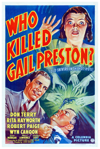 Who Killed Gail Preston 1938 - Rita Hayworth - US - Classic Movie Poster