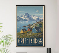 Denmark - Greenland - Vintage Tourism Travel Poster