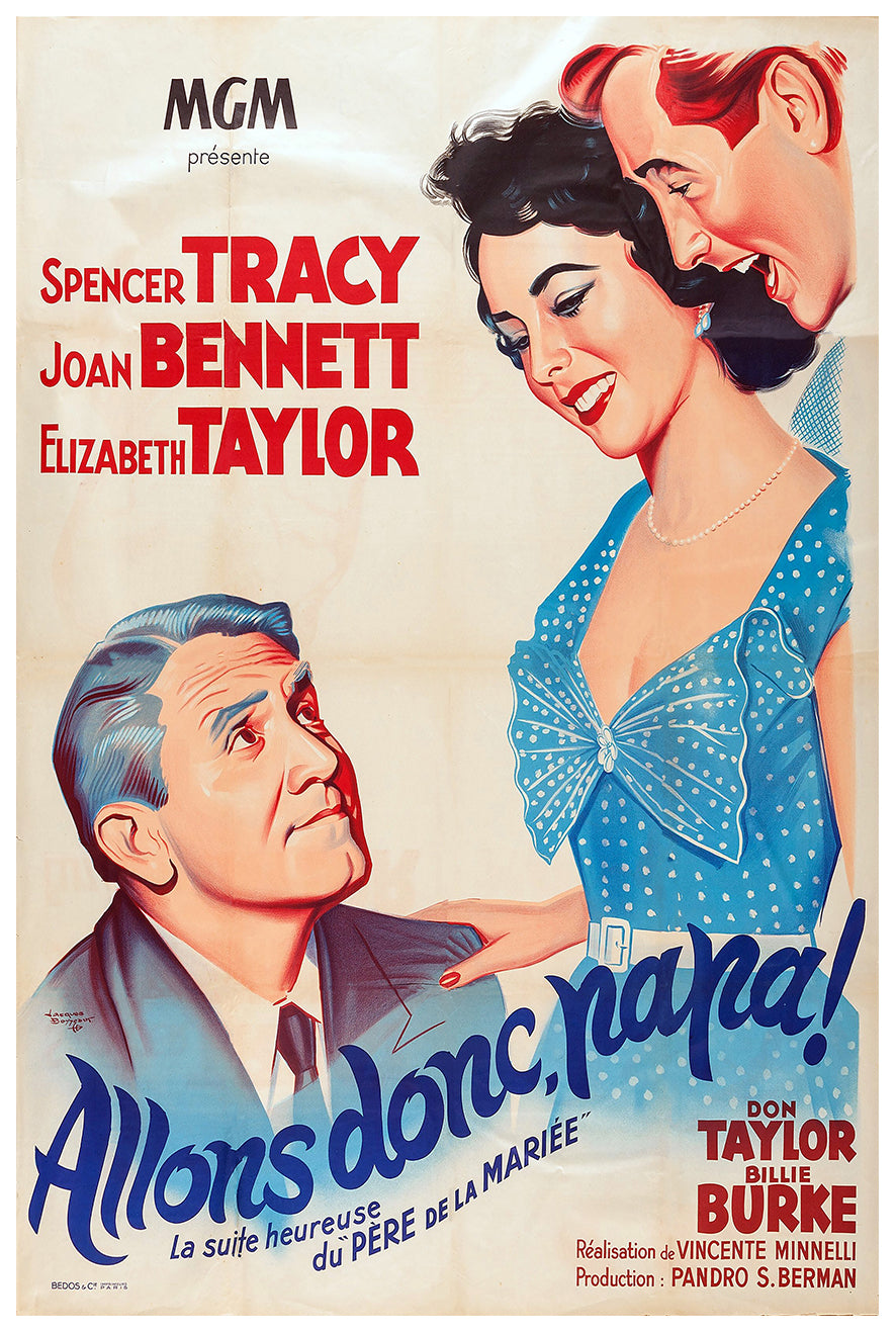 Father's Little Dividend 1951 - France - v1 - Classic Movie Poster