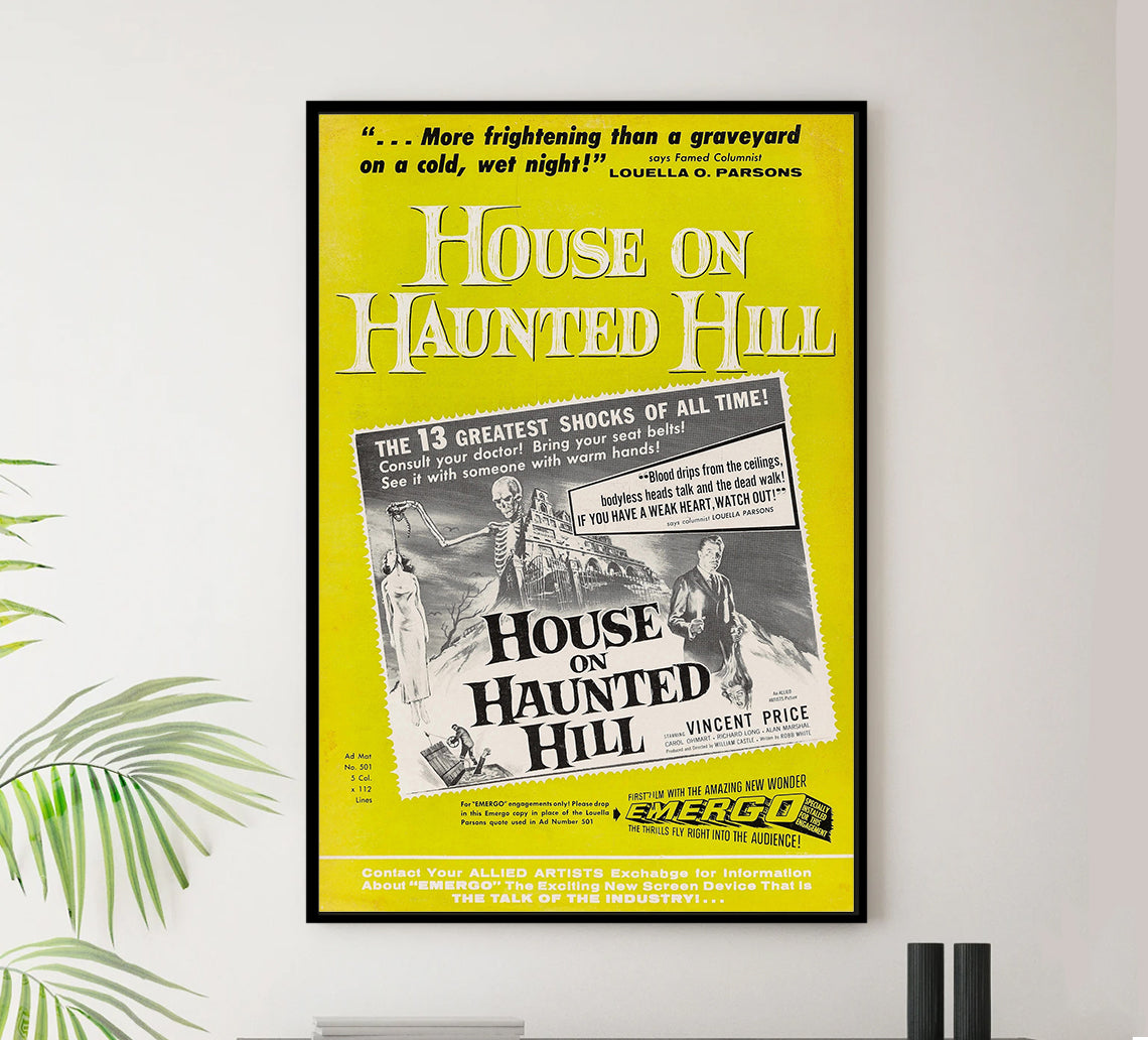House on Haunted Hill 1959 - US - v7 - Classic Movie Poster