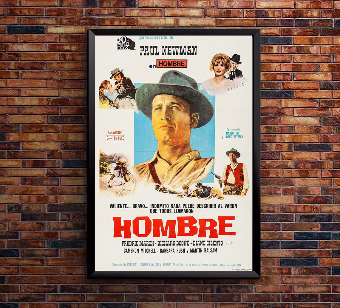 Hombre 1967 - Paul Newman - Argentina - Classic Movie Poster