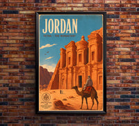 Jordan - Tourism - v1 - Vintage Travel Poster