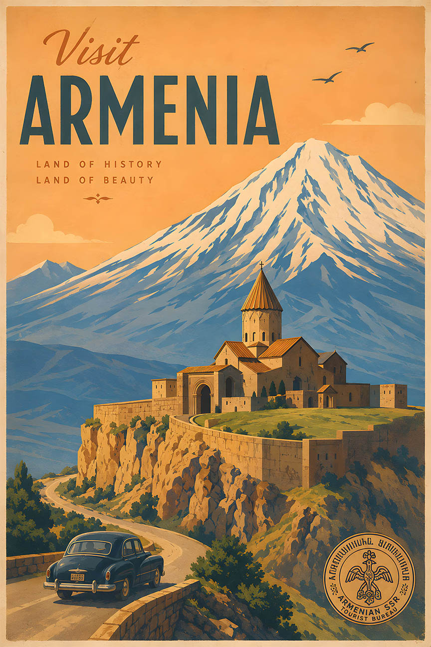 Armenia - Tourism - v1 - Vintage Travel Poster