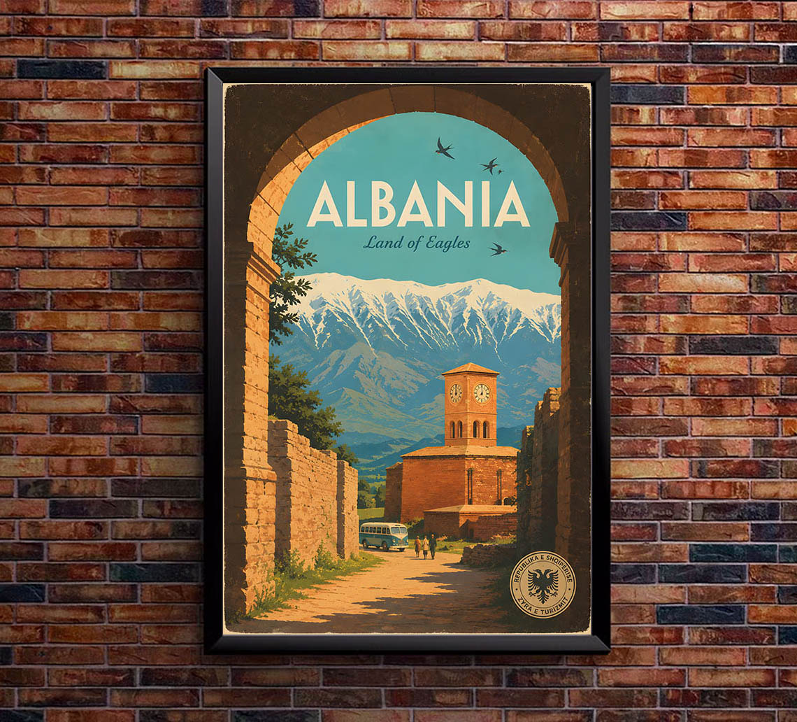 Albania - Tourism - v1 - Vintage Travel Poster