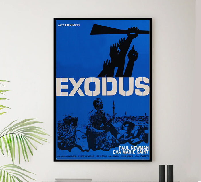 Exodus 1960 - Paul Newman - Denmark - Classic Movie Poster