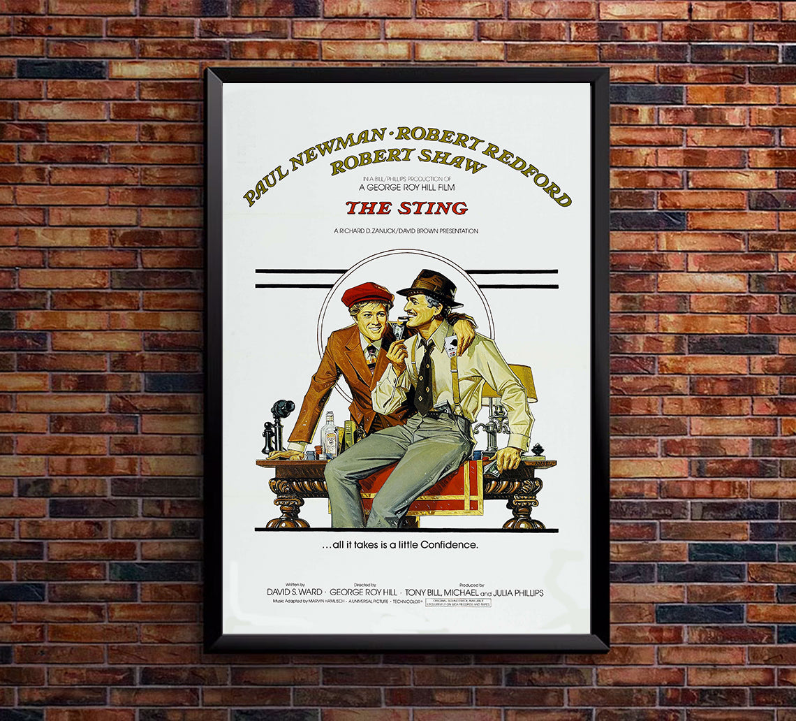 The Sting 1973 - Paul Newman - US (2) - Classic Movie Poster