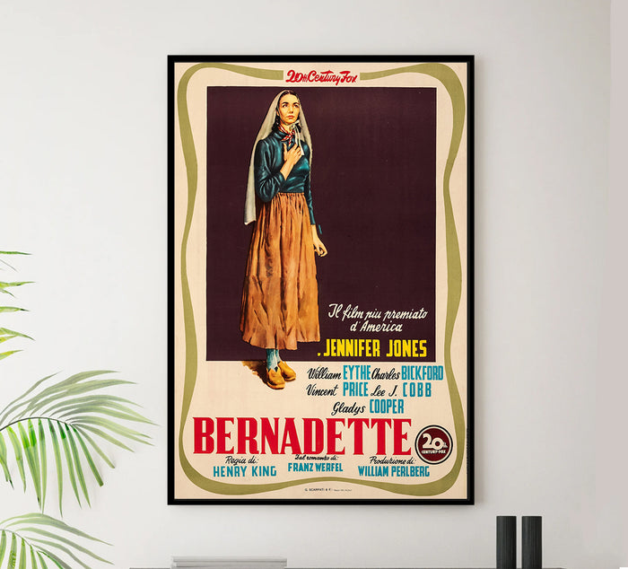 The Song of Bernadette 1943 - Italy - v1 - Classic Movie Poster