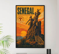 Senegal - Tourism - v1 - Vintage Travel Poster