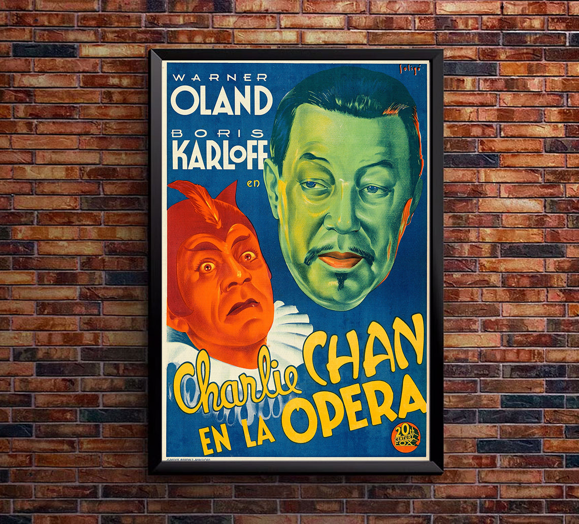 Charlie Chan at the Opera 1936 - Spain - v1 - Classic Movie Poster