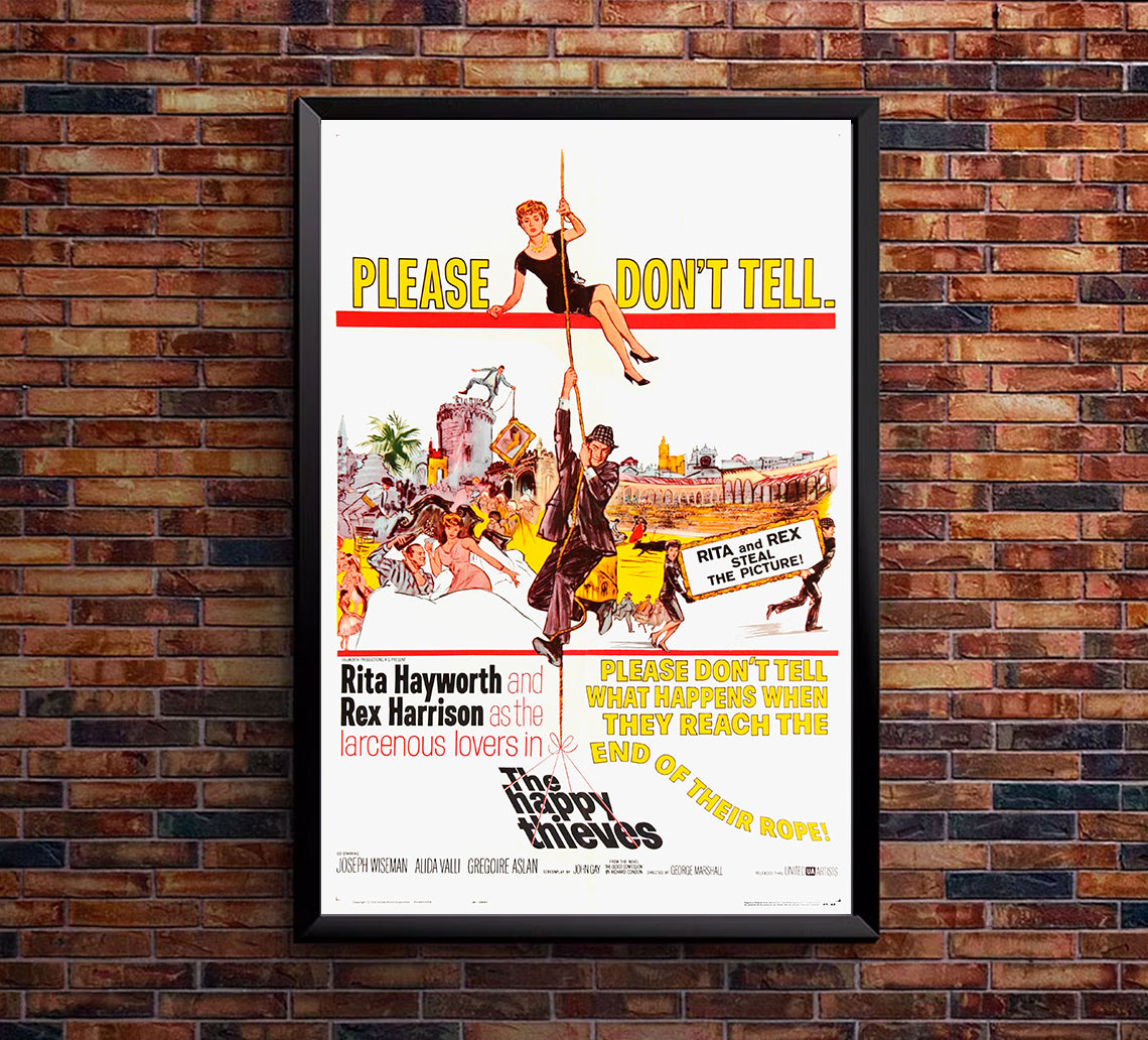 The Happy Thieves 1961 - Rita Hayworth - US - Classic Movie Poster