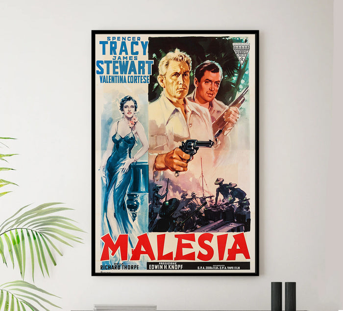 Malaya 1949 - Italy - v1 - Classic Movie Poster
