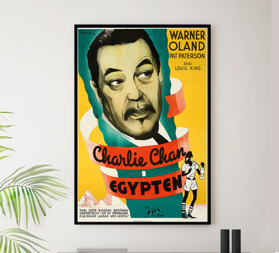 Charlie Chan in Egypt 1935 - Rita Hayworth - Sweden - Classic Movie Poster