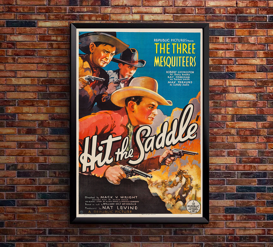 Hit the Saddle 1937 - Rita Hayworth - US - Classic Movie Poster