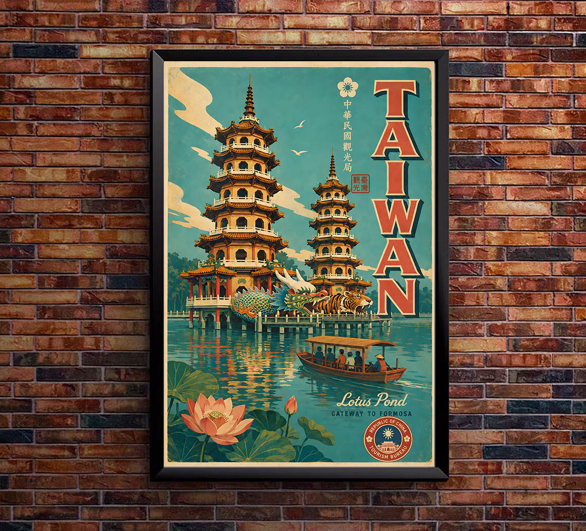 Taiwan - Tourism - v1 - Vintage Travel Poster