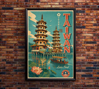 Taiwan - Tourism - v1 - Vintage Travel Poster