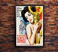 Cat on a Hot Tin Roof 1958 - Paul Newman - Spain - Classic Movie Poster